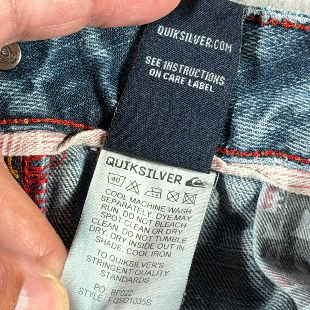 Quiksilver QuikJean Regular Fit Blue Denim Jeans Mens 36x28 FQSD1035S